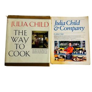 Julia Child‎ Cookbooks: The Way To Cook & Company Vintage 1989 Hardcover Set